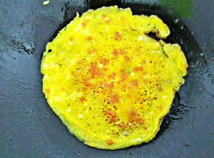 摊鸡蛋饼步骤8