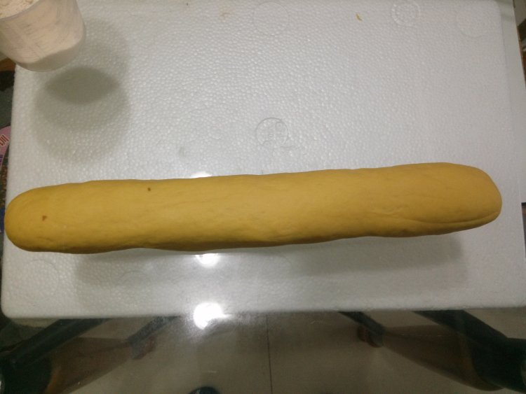 南瓜绣球豆沙包步骤5