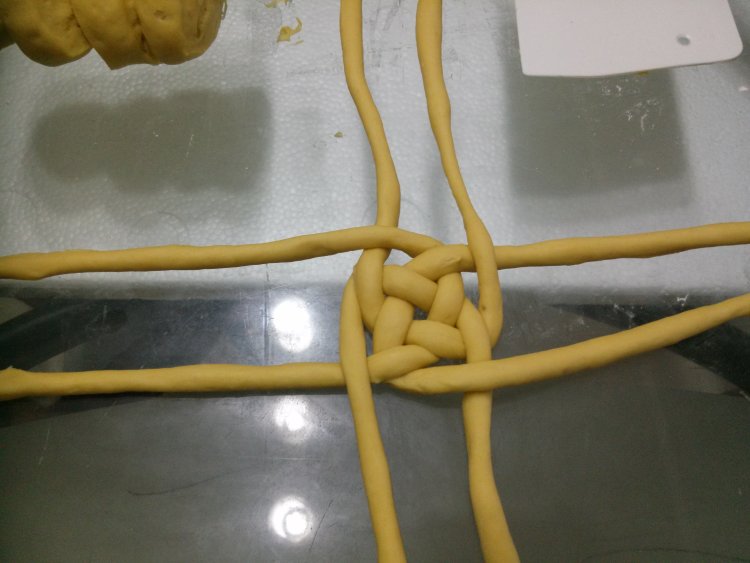 南瓜绣球豆沙包步骤10