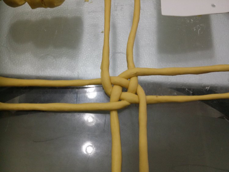 南瓜绣球豆沙包步骤9