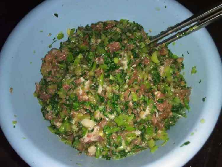 芥菜猪肉包步骤4