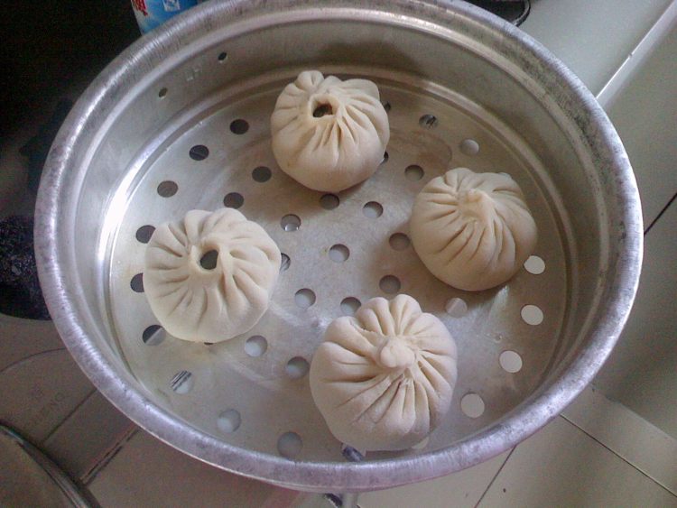 雪菜包子步骤13