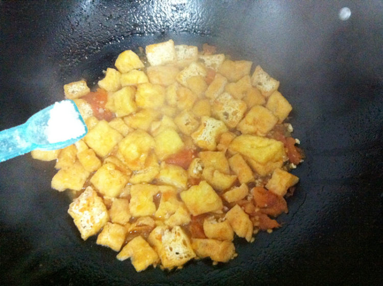 茄汁豆腐泡步骤7
