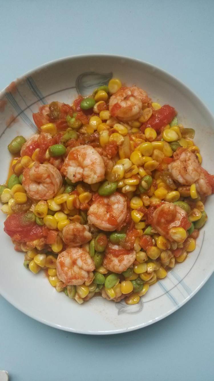 彩豆虾仁步骤11