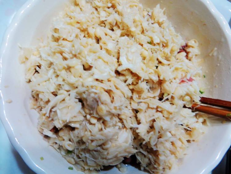 金针菇猪肉馅饼步骤13