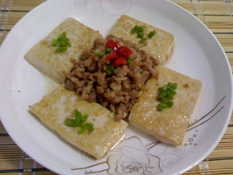 肉末拌豆腐步骤10