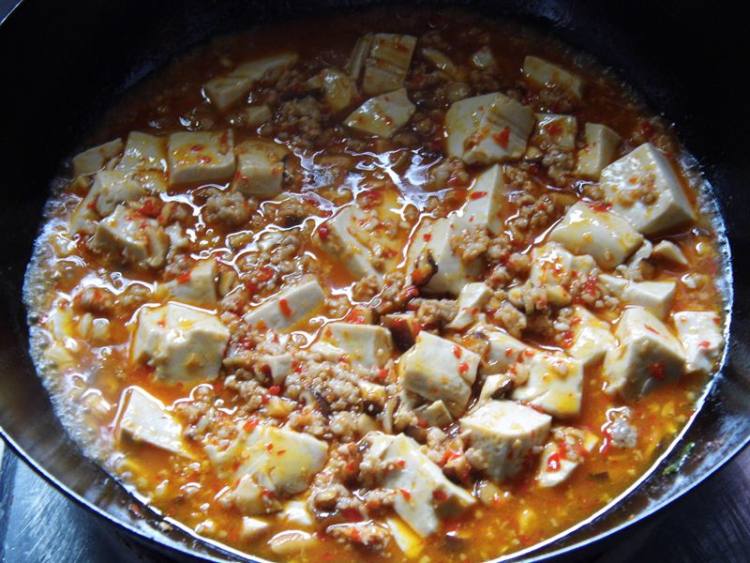 香辣肉末烧豆腐步骤11