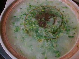 豌豆尖鸡肉粥步骤7