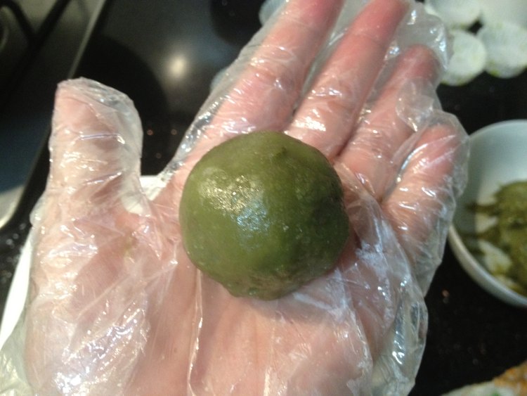 抹茶红豆糯米糍步骤9