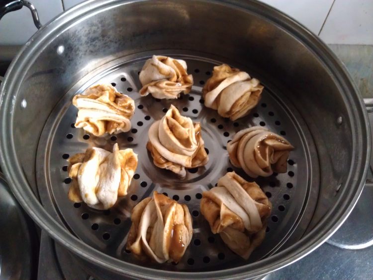 全麦麻酱花卷步骤12