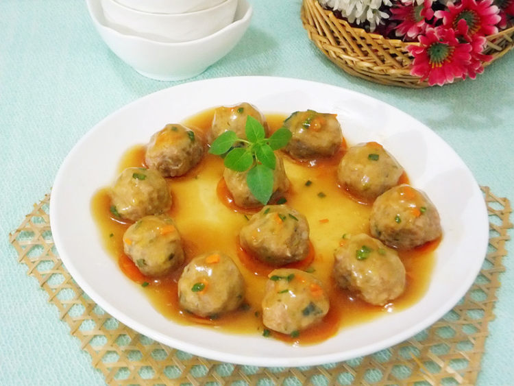 茄泥肉丸步骤10