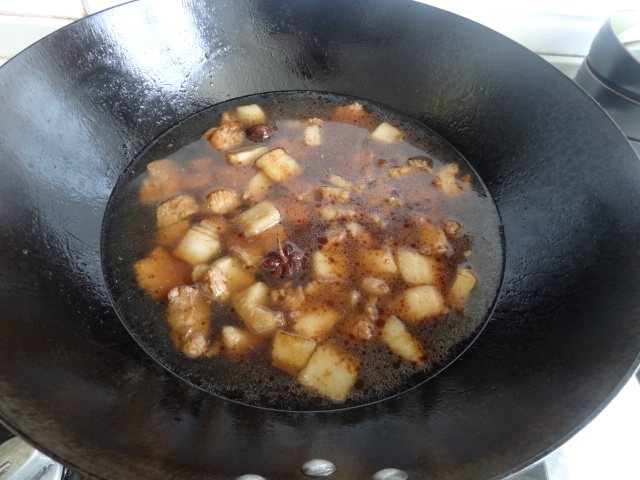 茶树菇烧肉步骤8