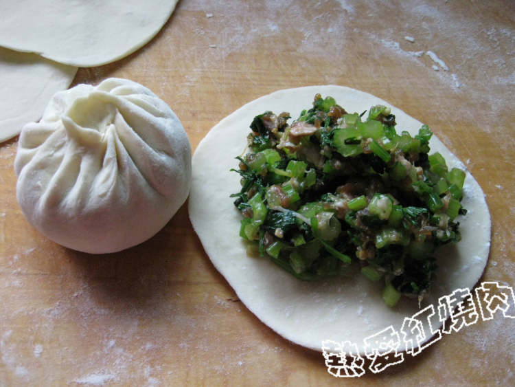 芹菜馅儿包子步骤9