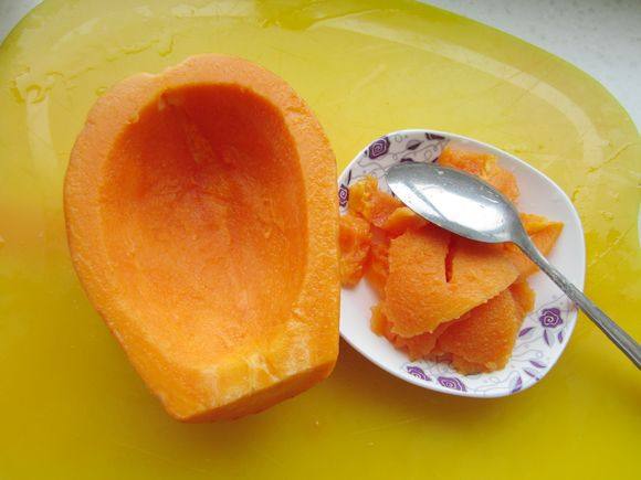 木瓜火腿蛋炒饭步骤4
