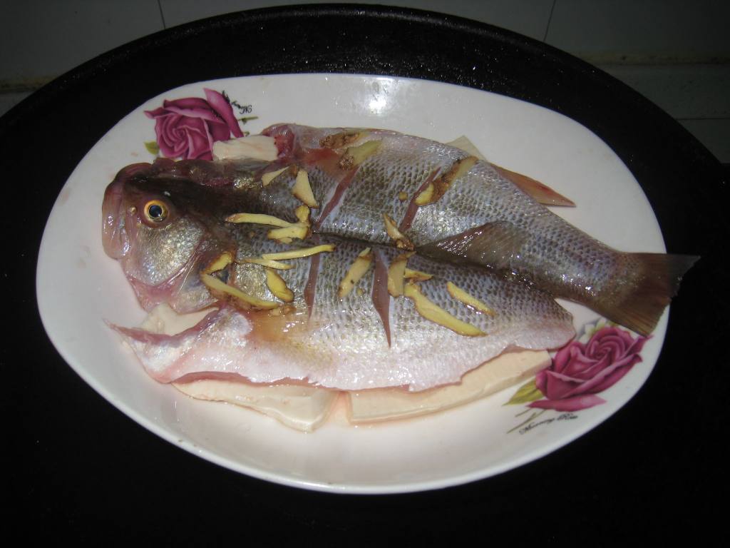 鲈鱼蒸豆腐步骤3