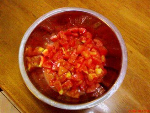 西红柿炒豆腐步骤3