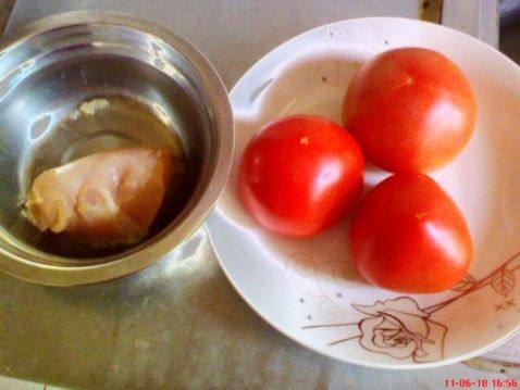 西红柿炒豆腐步骤1