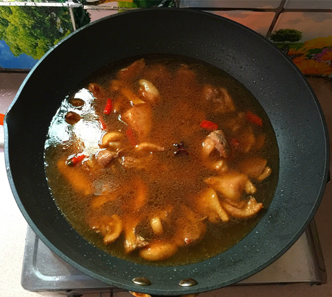 酸萝卜烧鸭肉步骤12