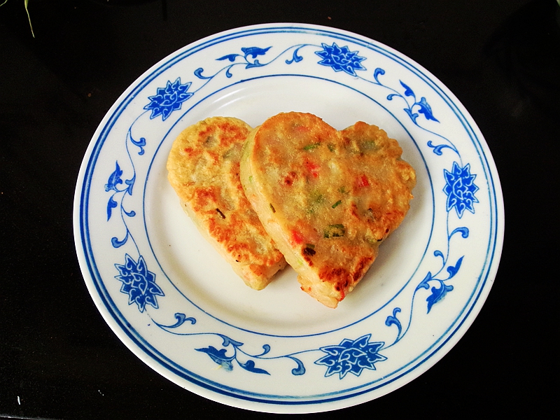 虾仁青红椒饼步骤11