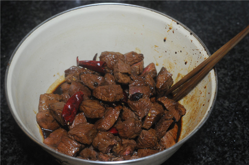 面包机版牛肉干步骤5
