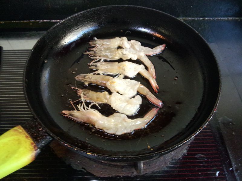 香煎对虾杂蔬便当步骤6
