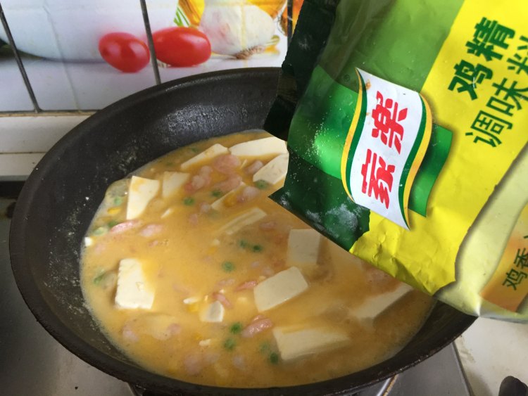 虾仁蛋黄豆腐步骤14