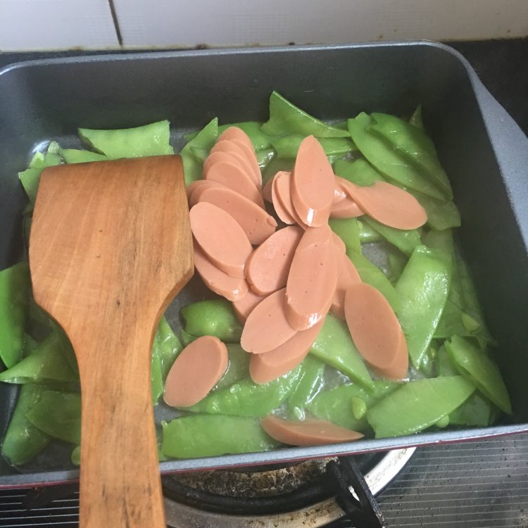 香肠荷兰豆步骤8