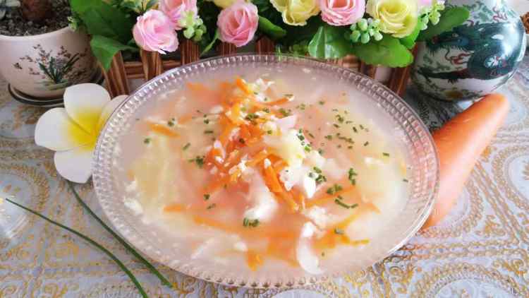 胡萝卜白菜蛋汤步骤17