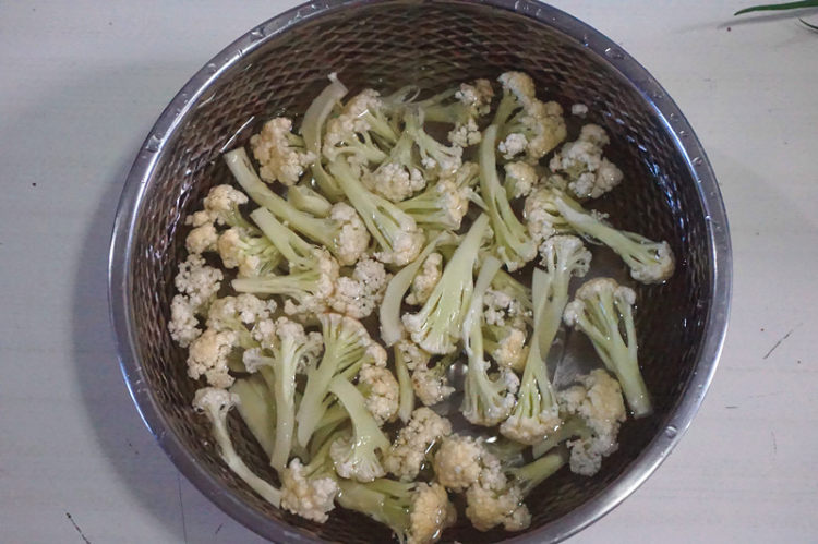 响油菜花步骤1