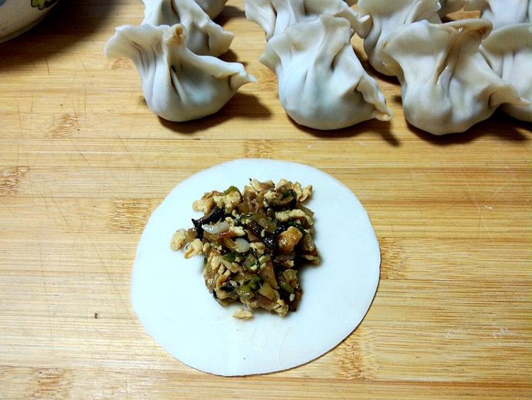 西瓜皮鸡蛋素水饺步骤12