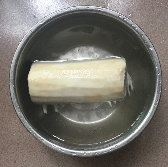 冬菜肉末蒸山药步骤2