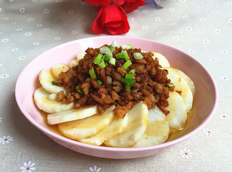 冬菜肉末蒸山药步骤13