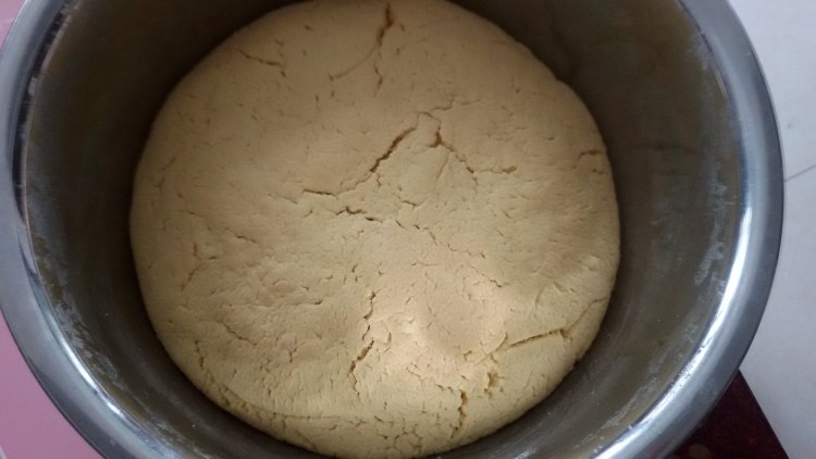 小米发面豆沙饼步骤3