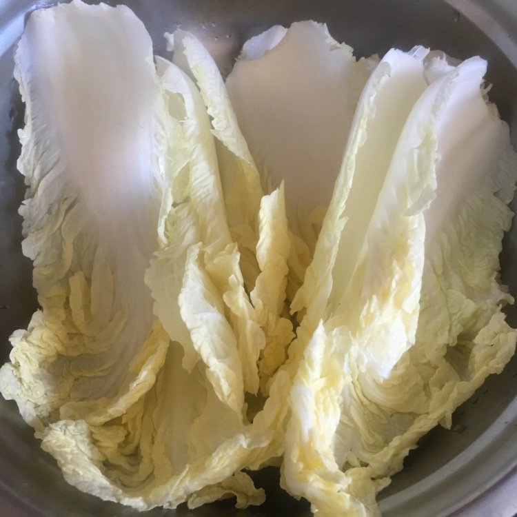蛋饺白菜汤步骤2