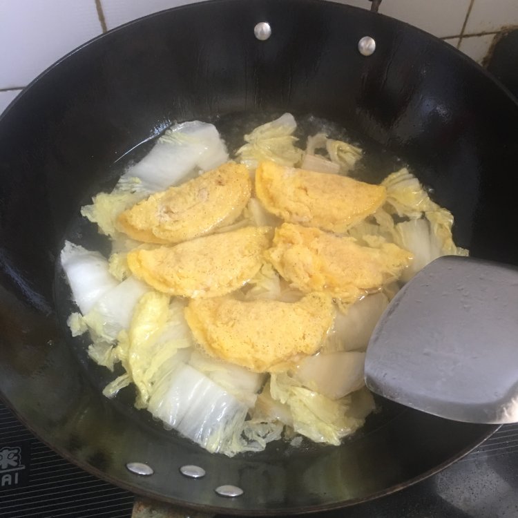 蛋饺白菜汤步骤7