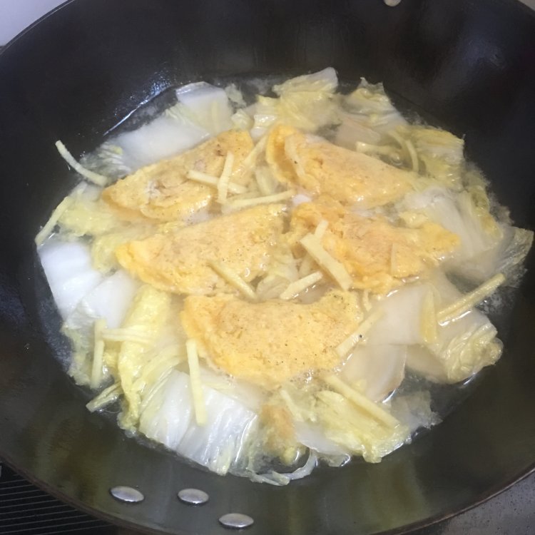 蛋饺白菜汤步骤8