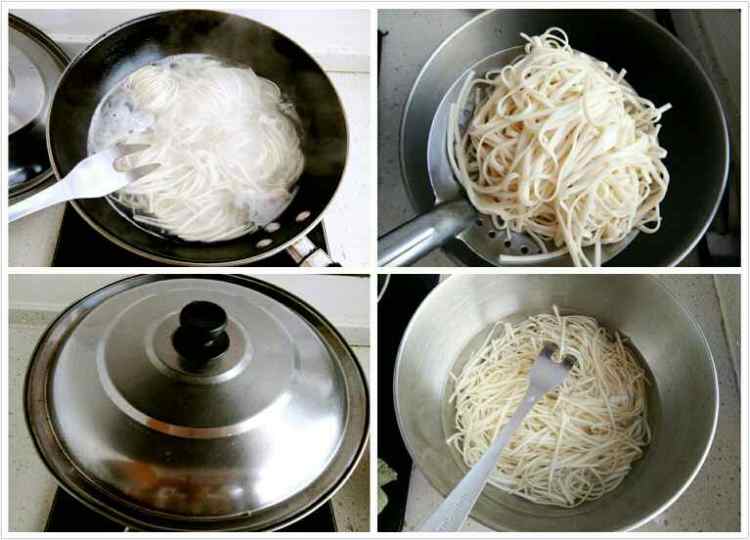 辣味茄丝鸡蛋焖炒面步骤1