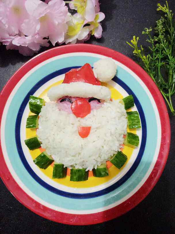 圣诞老人饭团步骤8