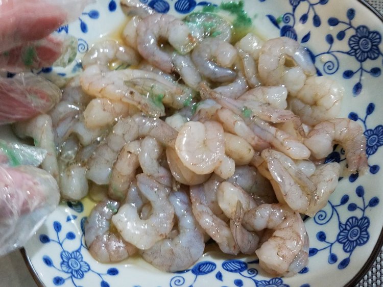 双瓜虾球步骤5