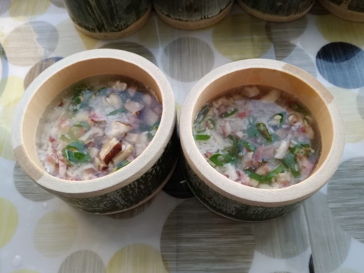 腊肠香菇竹桶饭步骤6