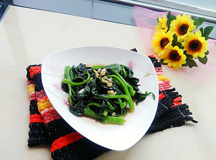 蚝油木耳菜步骤8