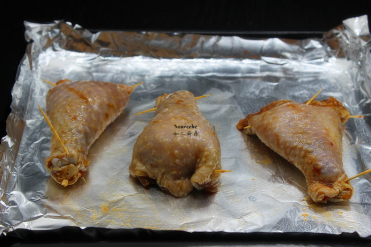 鸡腿包饭步骤8