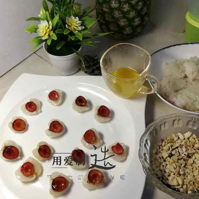 糯米荔枝扣步骤4