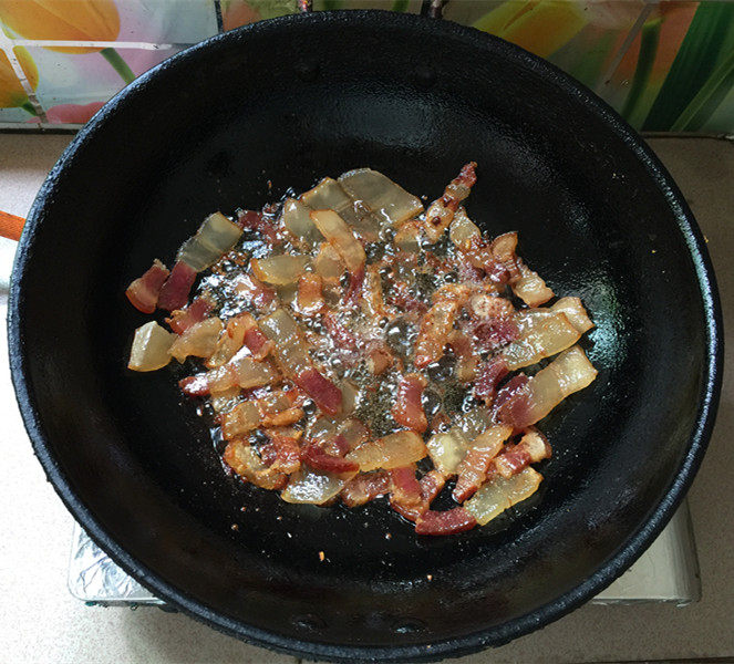 儿菜炒五花腊肉步骤6