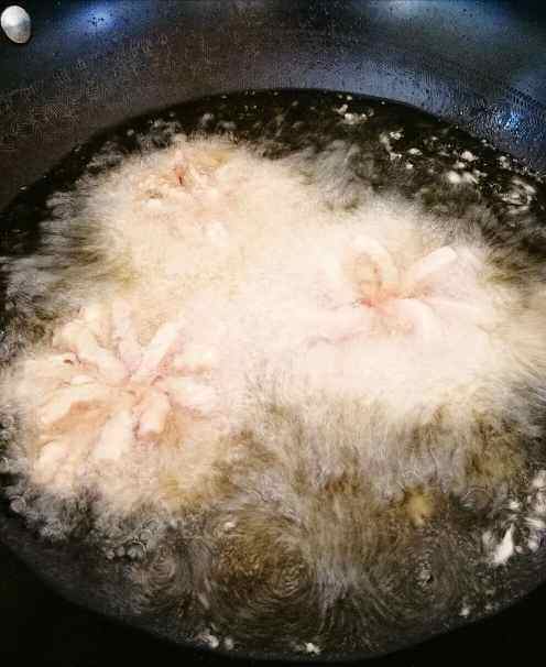 糖醋菊花肉步骤5