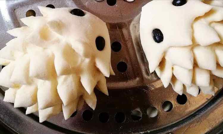 刺猬馒头步骤6