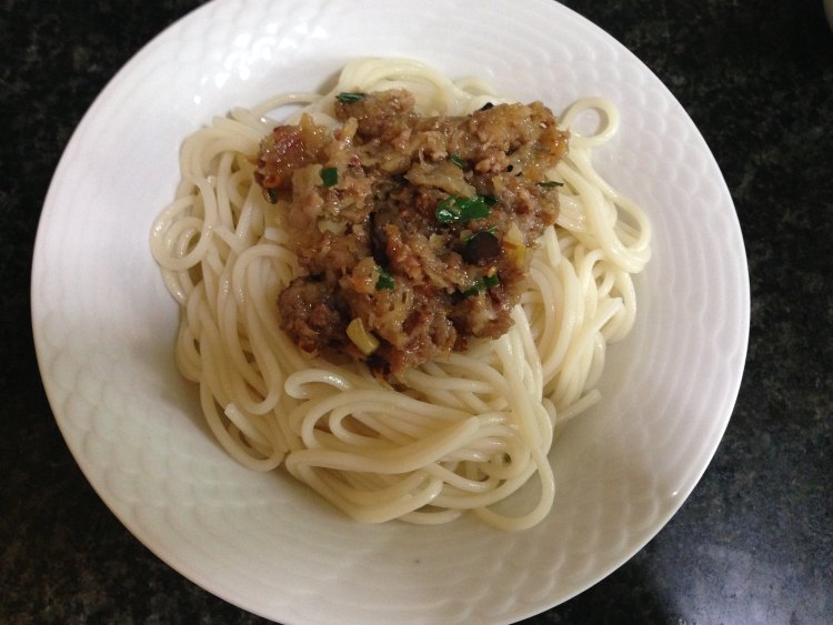 土豆泥肉末酱拌面步骤8
