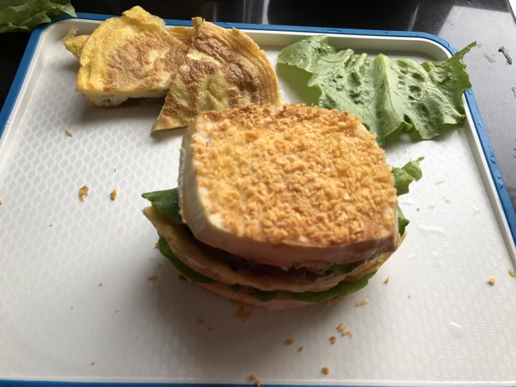 馒头鸡腿汉堡步骤10