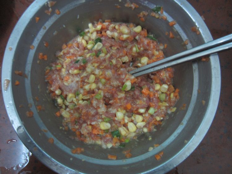 香煎玉米肉饼步骤6