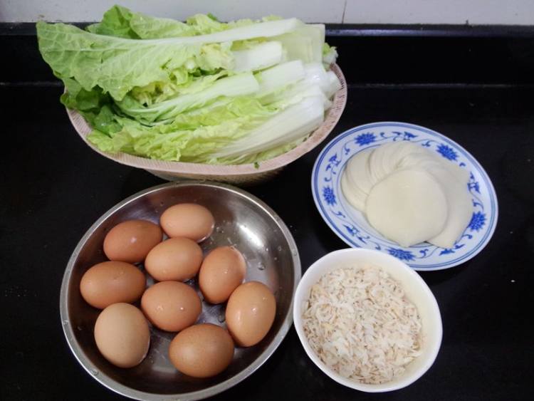 小白菜鸡蛋煎饺步骤1